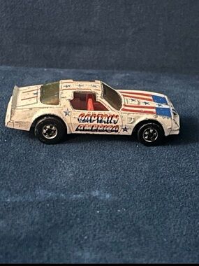Vintage 1977 Hot Wheels Heroes Trans Am Hot Bird Captain America Hong Kong